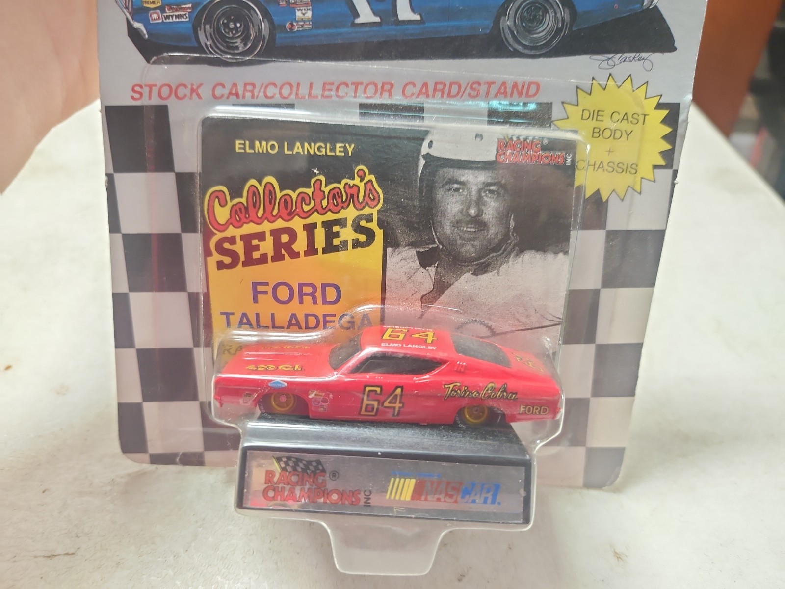 Elmo Langley Racing Champions 1992 #64 Ford Torino Cobra Talladega 1/64