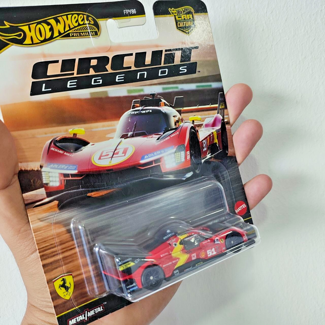 [ReadyStock] Hot Wheels Premium Ferrari 499P Circuit Legends 2/5 with Protector