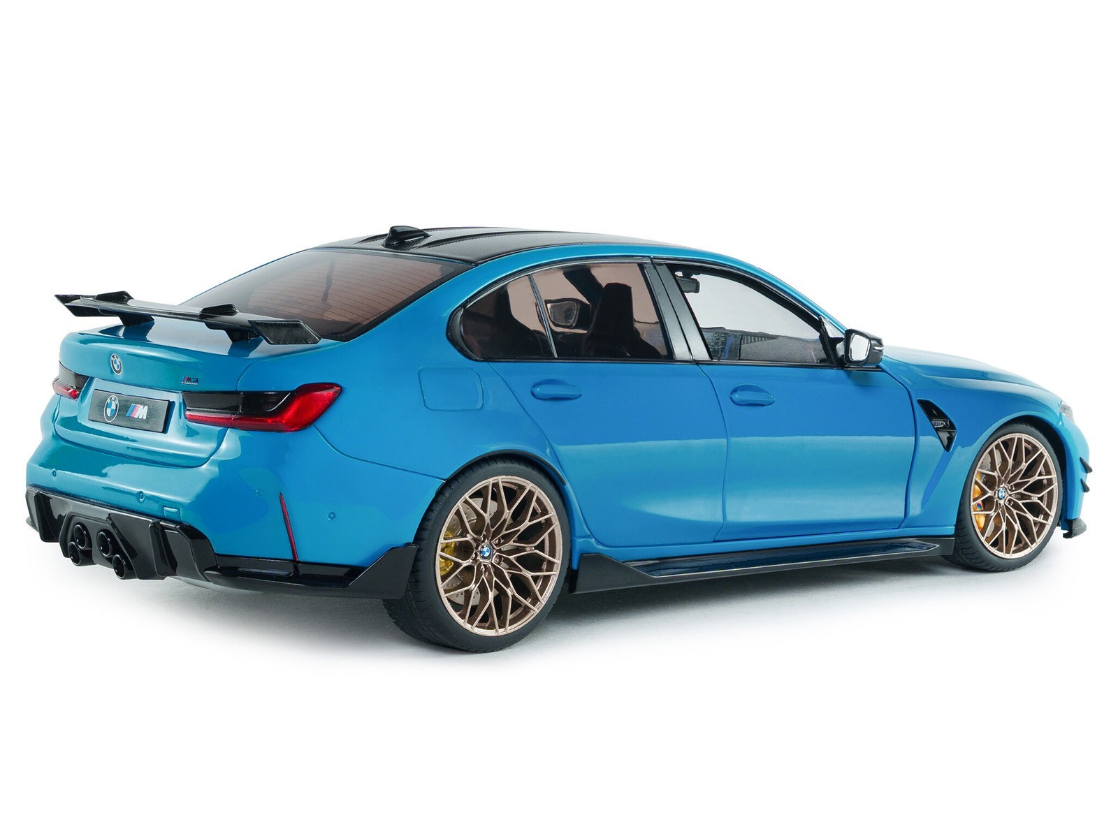 2024 BMW M3 COMPETITION DAYTONA BEACH BLUE 1/18 DIECAST MODEL BY SOLIDO S1814303