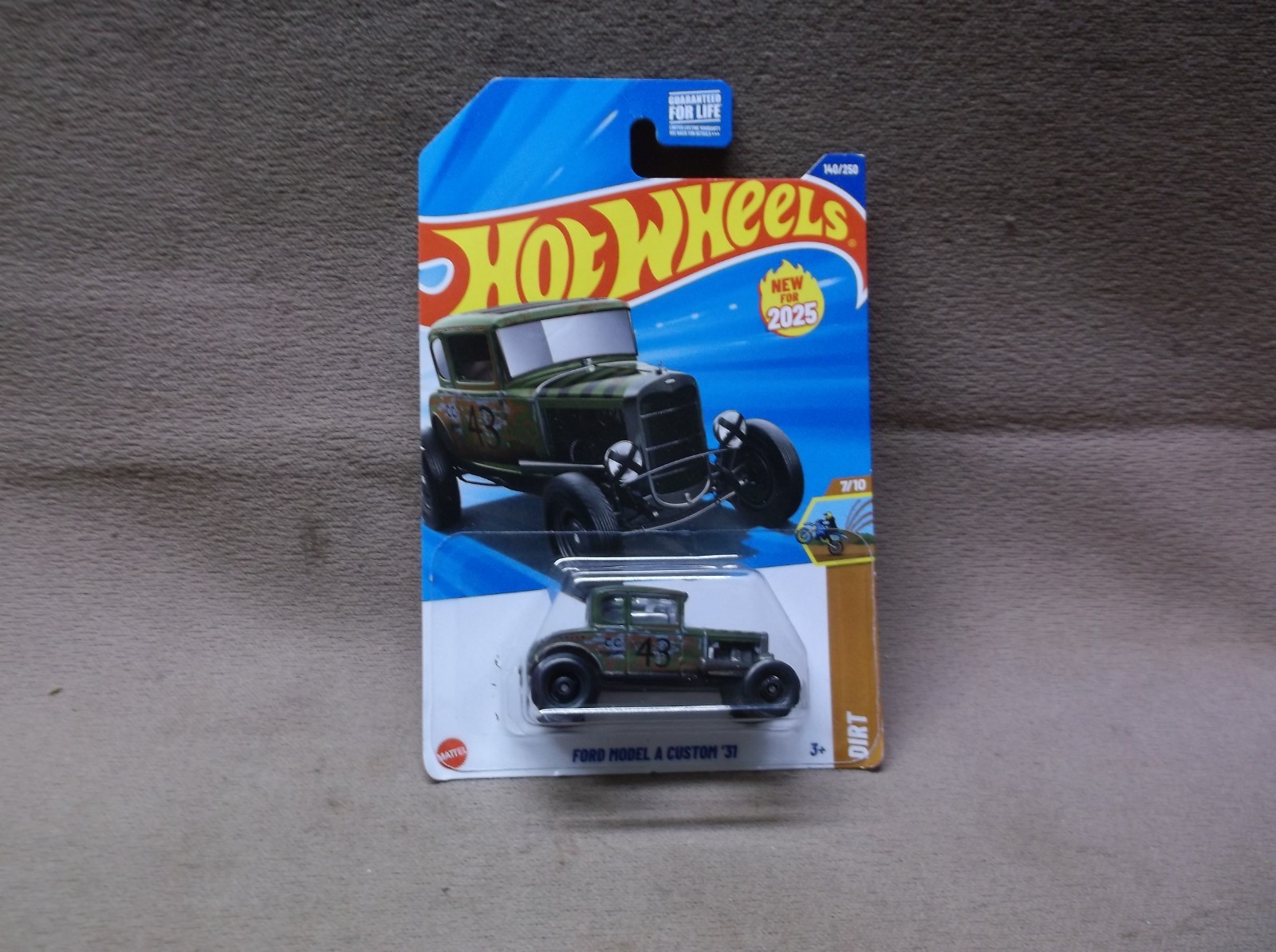HOT WHEELS 2025 #140 GREEN 1931 FORD MODEL A CUSTOM 31 STREET HOT RAT ROD RACER