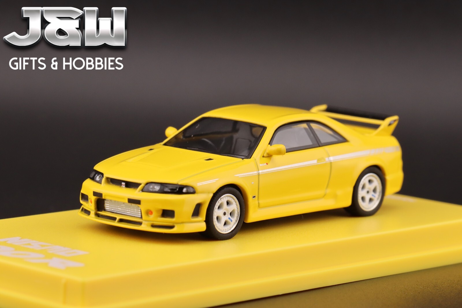 Kyosho Nissan Nismo 400 R with MOTN LED Base Compatible Yellow 1/64
