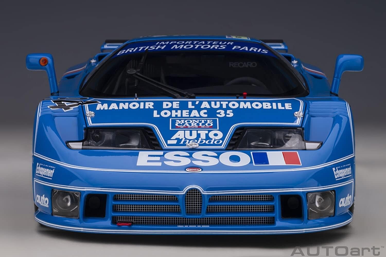 Rare Finished product AUTOart 1/18 Bugatti EB110 SS 1994 #34 Le Mans 24 JP 14005