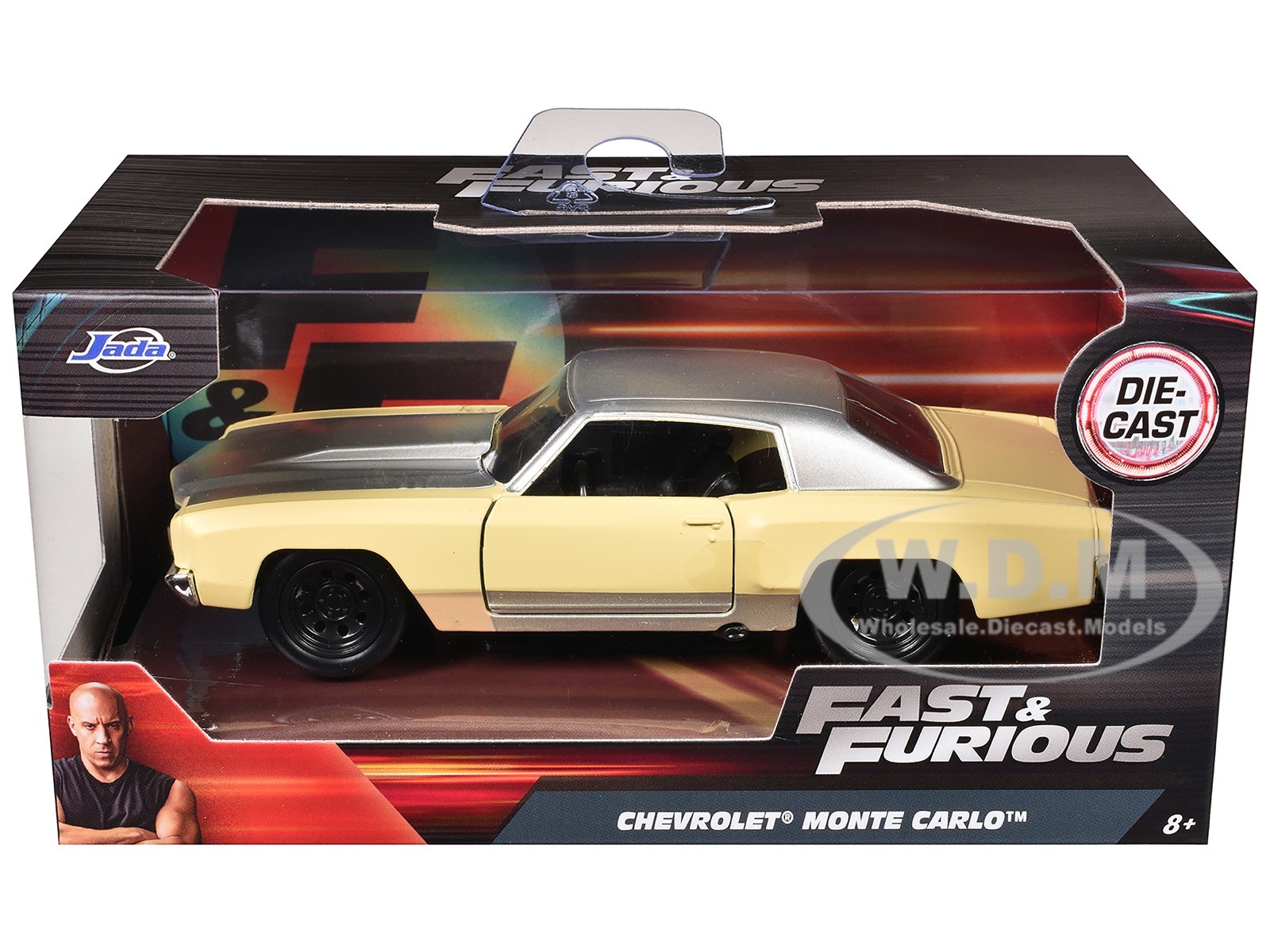 CHEVROLET MONTE CARLO CREAM “FAST & FURIOUS” 1/32 DIECAST MODEL BY JADA 99516