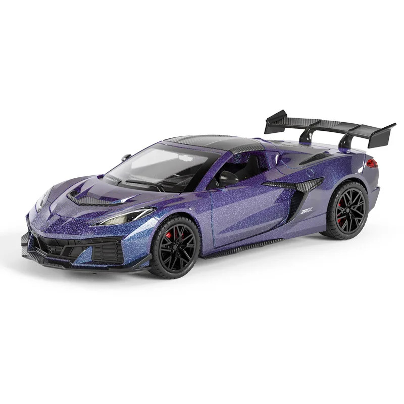 1:32 Chevrolet Corvette C8 ZR1X 2026 Diecast Car Model Sound Light Kids Toy Gift