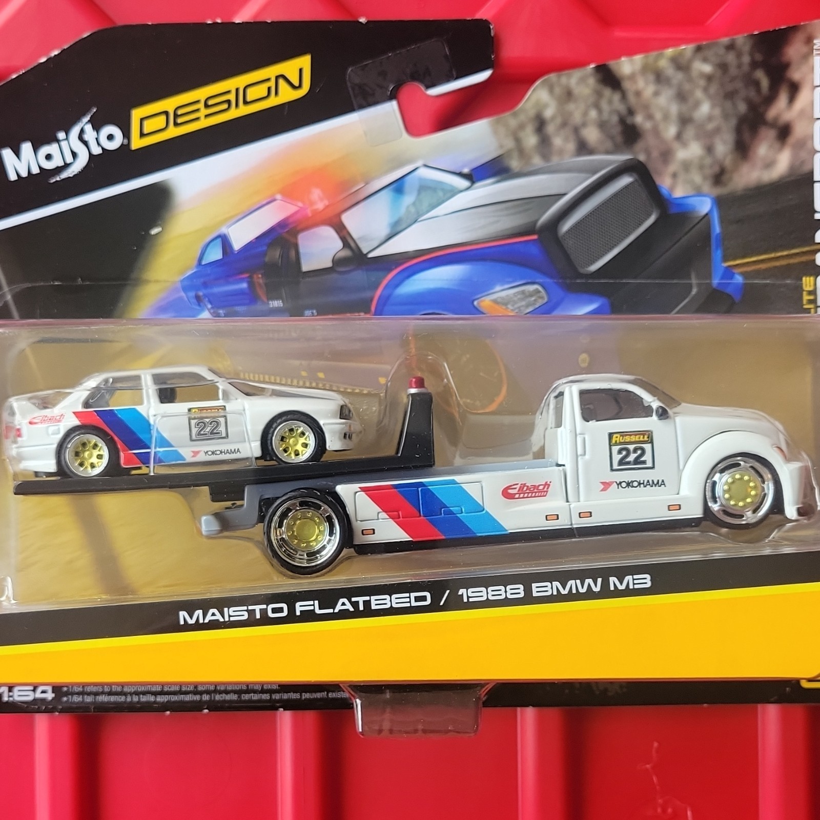 Maisto Design Transport Car Transporter 1:64 1988 BMW M3 White Unopened