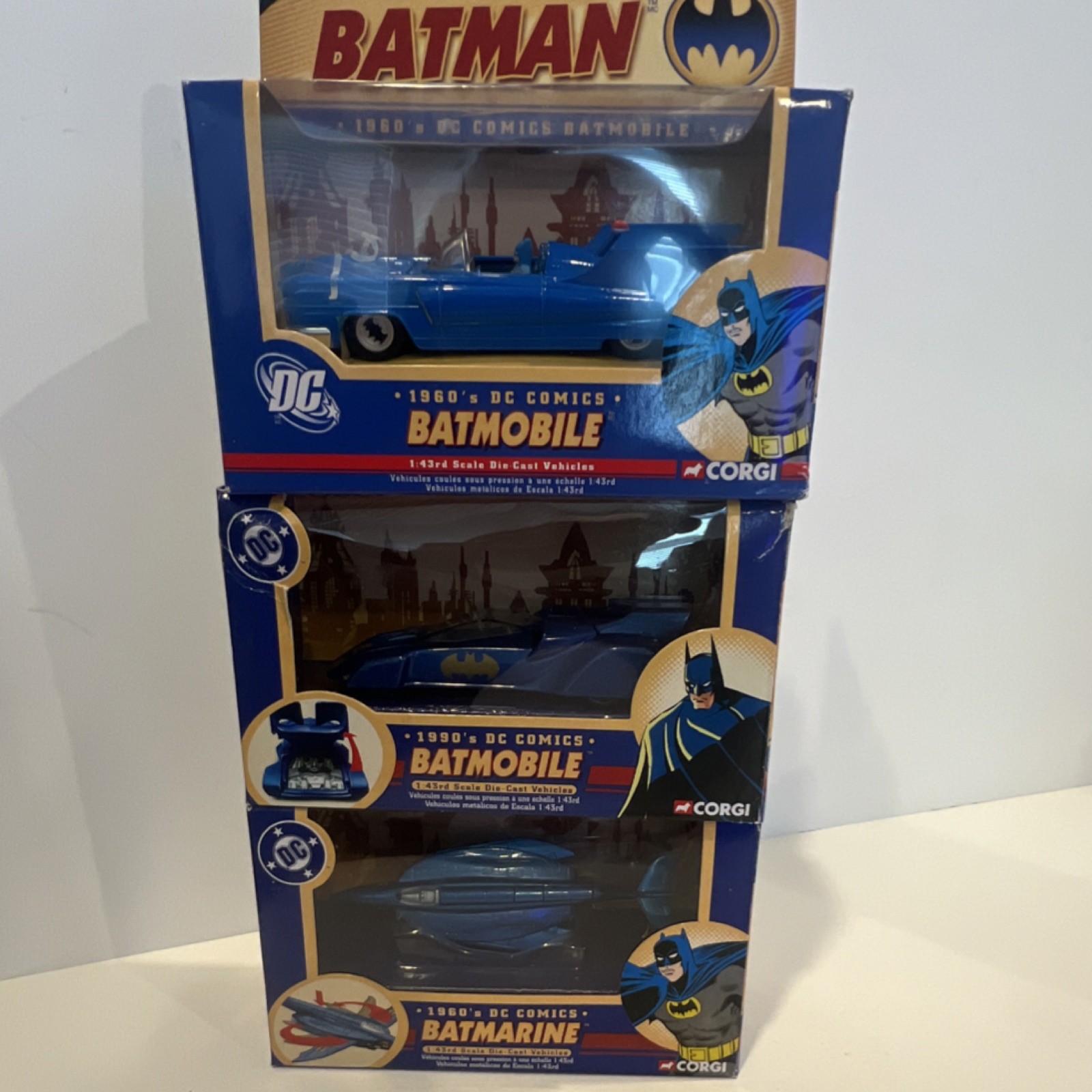 Corgi Batman DC Comics Batmobile 1:43 Diecast Car Multicolor Unopened Box