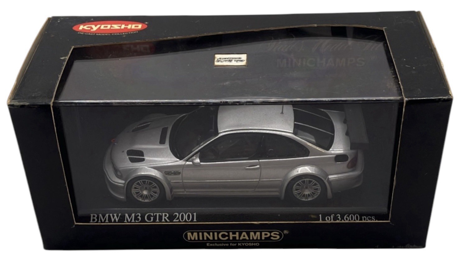 Minichamps Kyosho 1/43 BMW M3 GTR (Silver) LE 3600 Pcs
