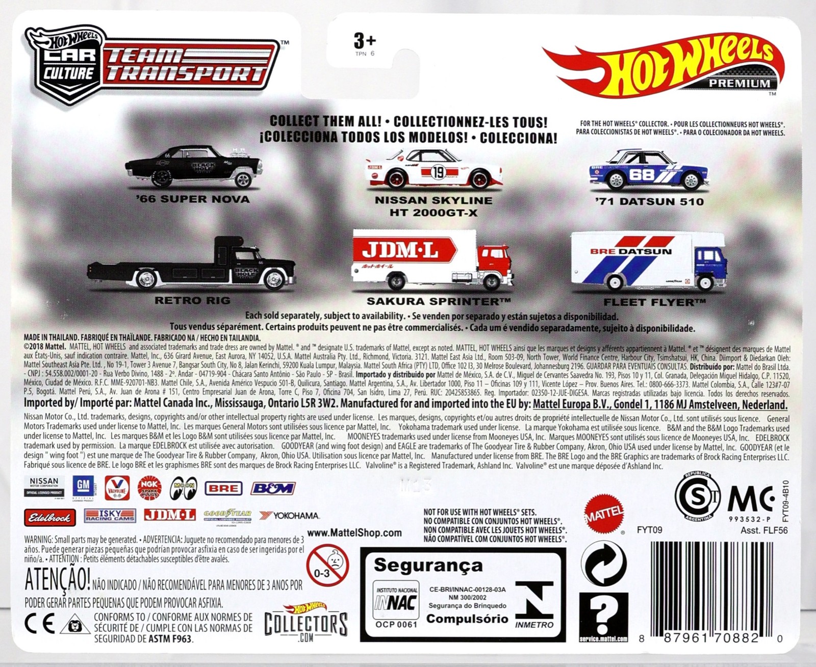 Hot Wheels ’66 Super Nova Retro Rig Team Transport Car Culture Series FYT09 1:64