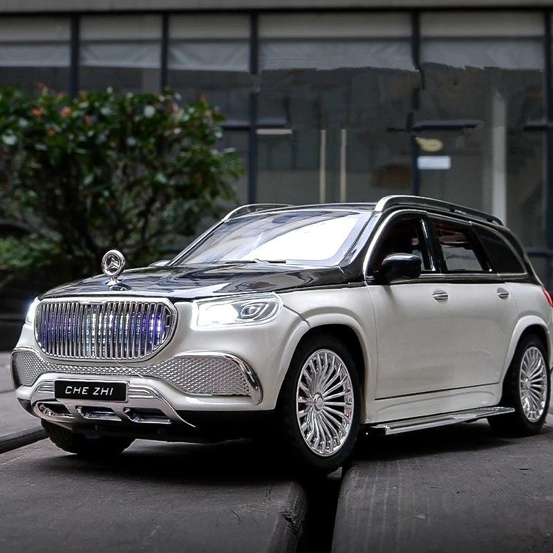1:24 MERCEDES GLS600 Maybach Alloy Diecast Luxury Car Model Sound/Light Toy Gift