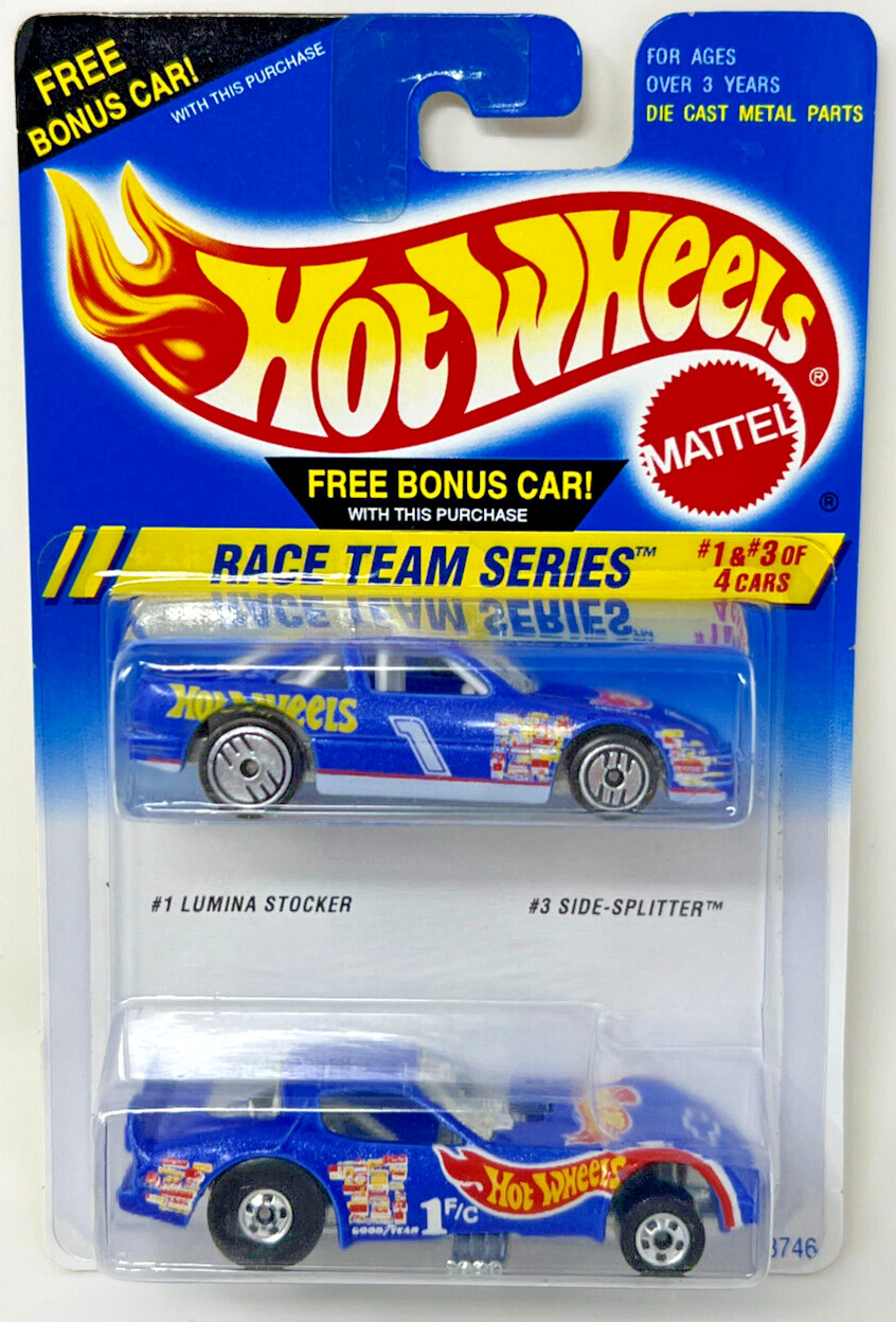 Hot Wheels 1994 2-Pack – Chevy Lumina Stocker & Side Splitter – Race Team Series