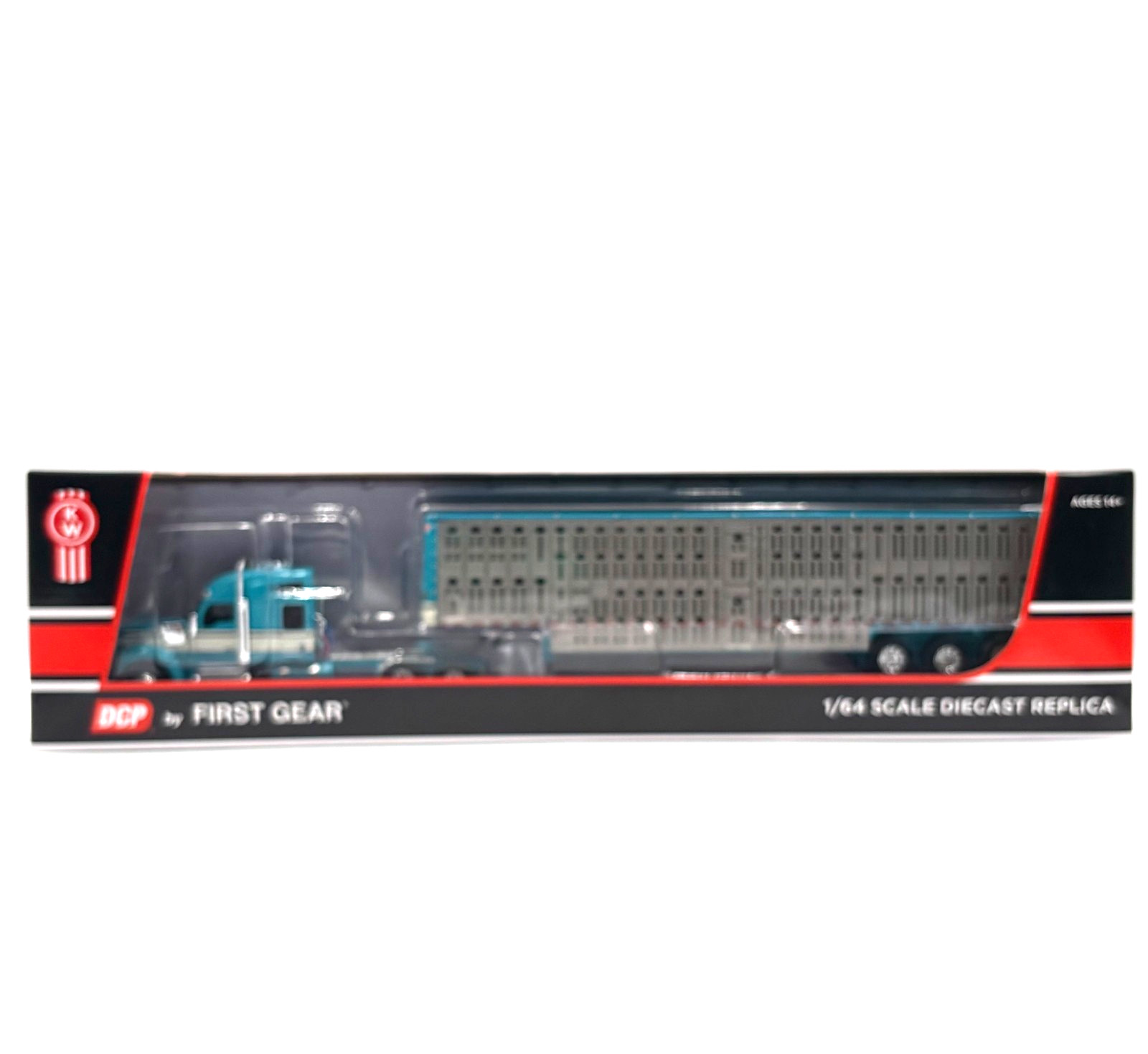 DCP 1/64 Kenworth W990 76″ Mid-Roof Wilson Silverstar Livestock Trailer 60-1896