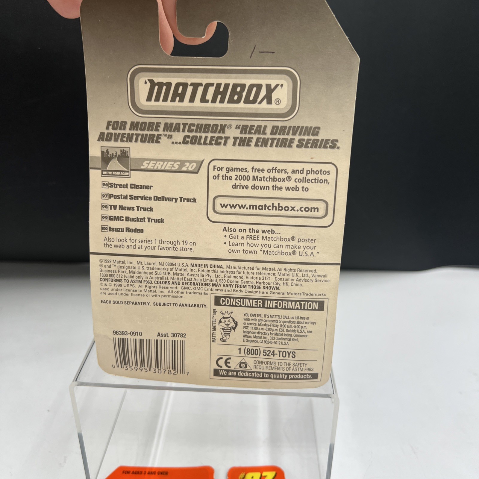 Matchbox Series 20 United States Postal Service Delivery Truck 1:64 Diecast 2000