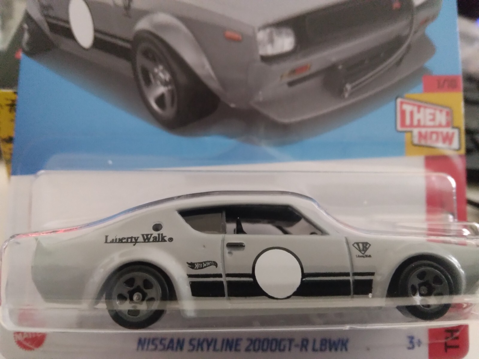 HOT WHEELS 2024-191 THEN AND NOW NISSAN SKYLINE 2000GT R LBWK 1/10 GRAY 5SP