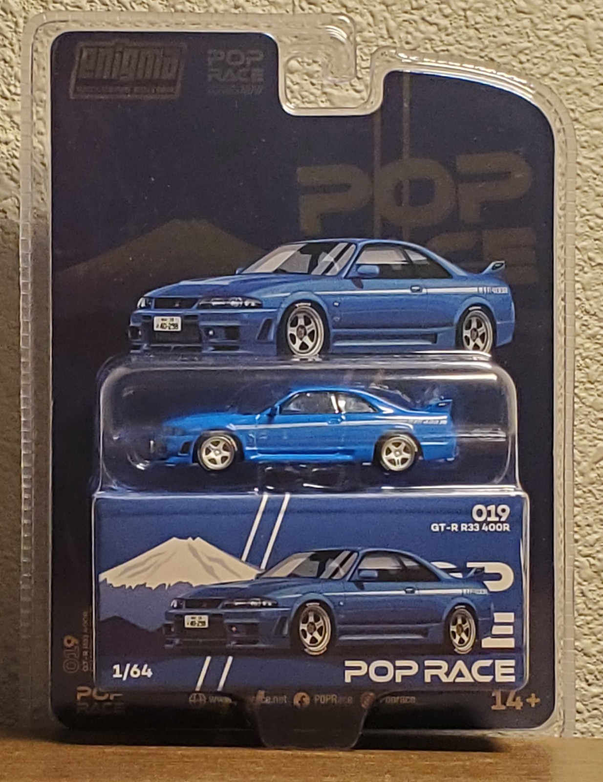 Pop Race Enigma Exclusive Nissan Skyline GTR R33 Nismo 400R Championship Blue