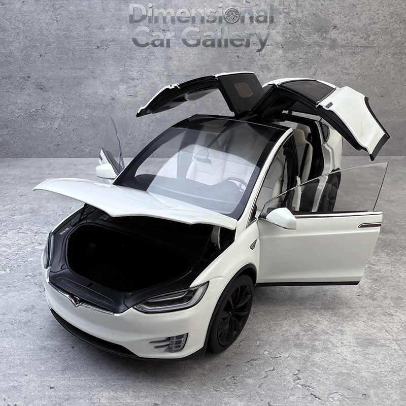 1:18 TESLA MODEL X SUV Alloy Diecast Model Car Display Collection adults Gifts