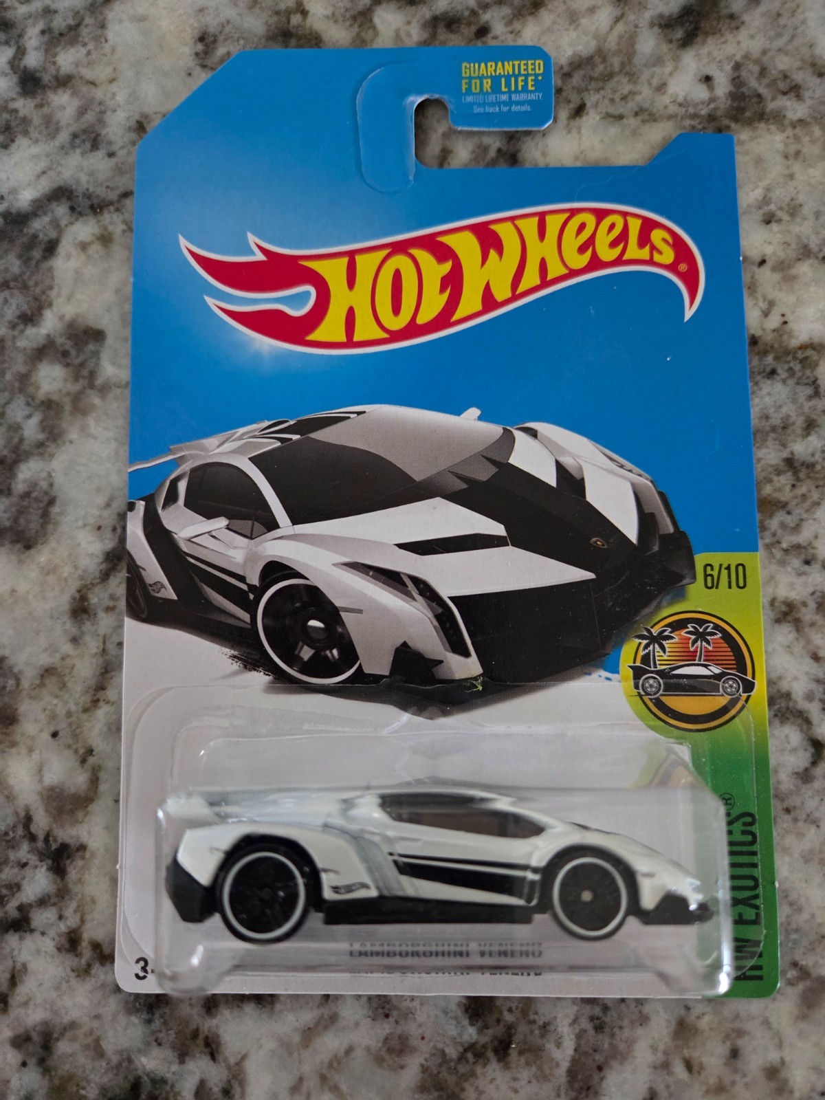 2017 Hot Wheels HW Exotics Lamborghini Veneno Kroger White