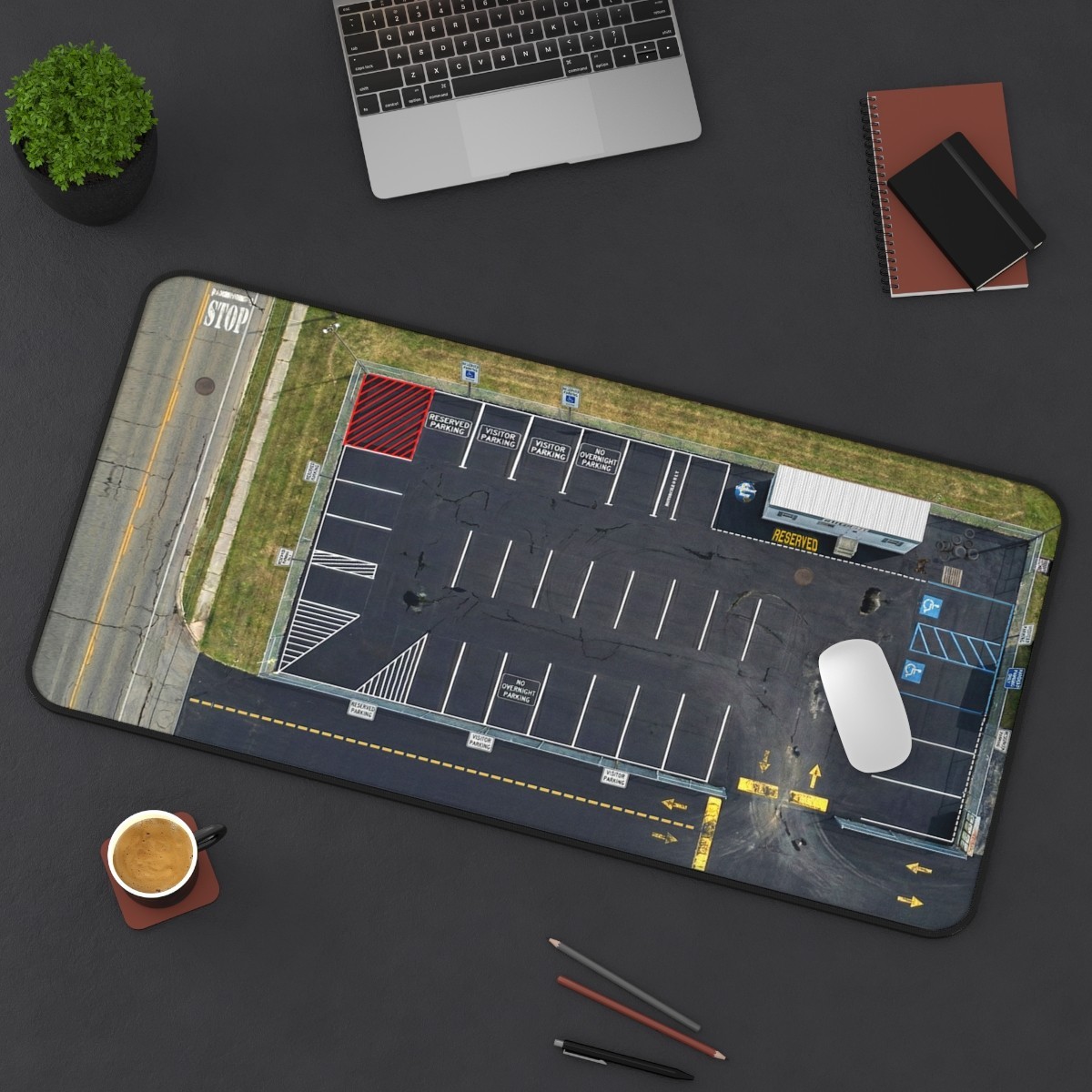 31″X 15.5″ Desk Mat Used Car Lot Dealership 1:64 scale