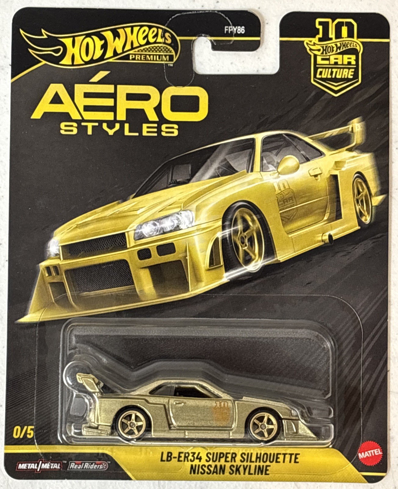 Hot Wheels Premium Aero Styles LB-ER34 Super Silhouette NISSAN SKYLINE 0/5 CHASE