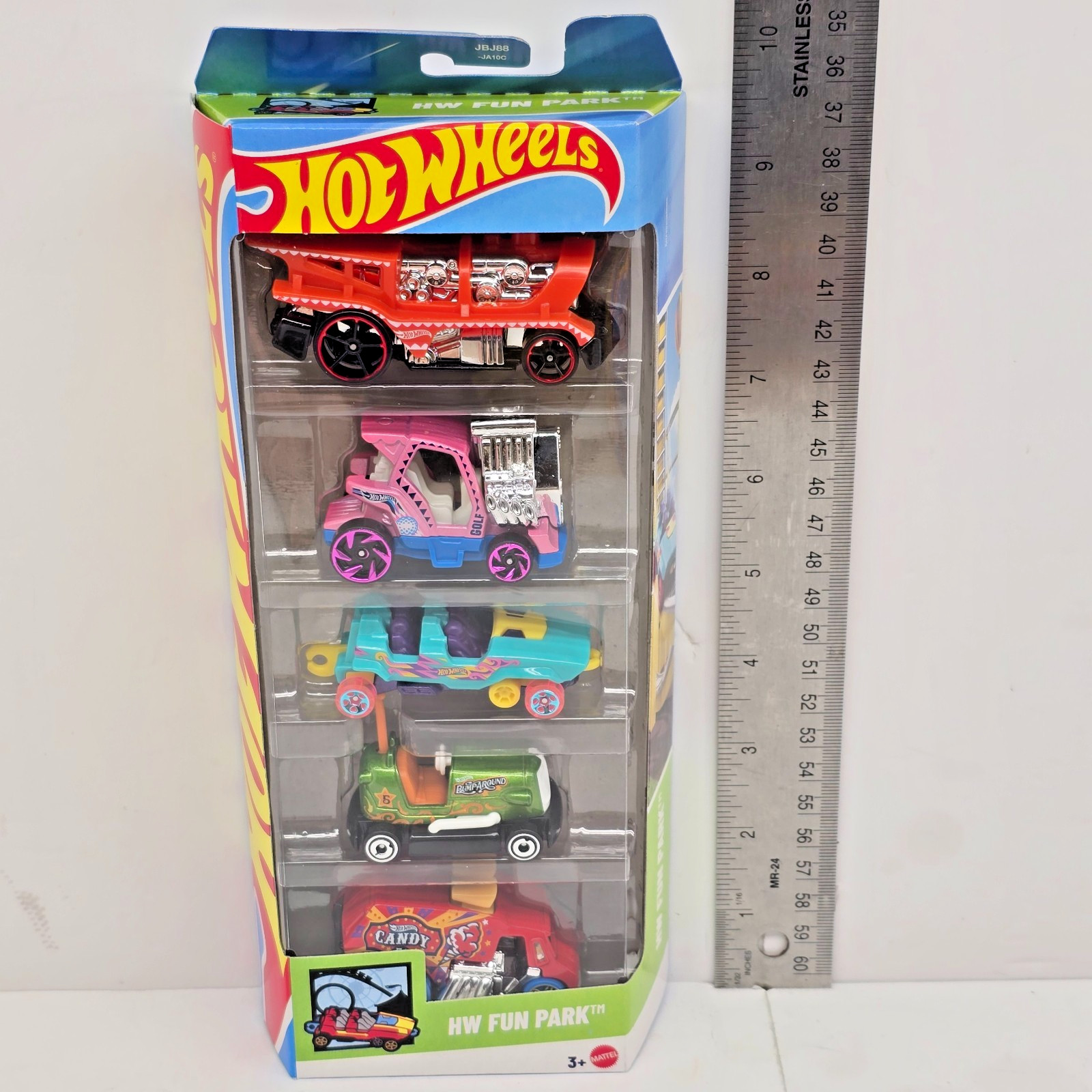 Hot Wheels 2025 Newest 5 pack HW Fun Amusement Park Roller-coaster Cars Toys