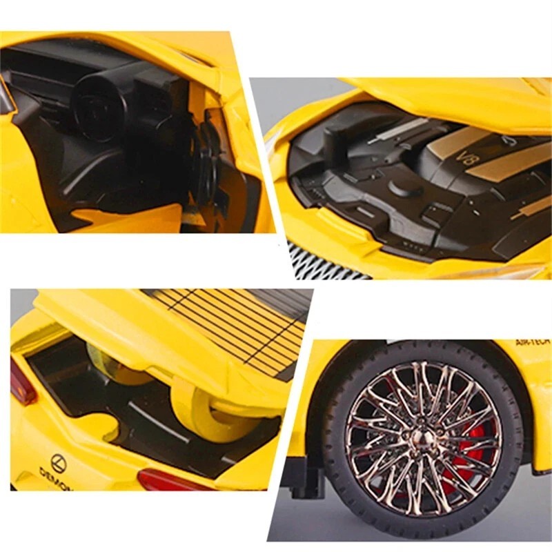 1:32 Lexus LC500 Alloy Sports Car Model Diecast Metal Toy Racing Car Vehicle