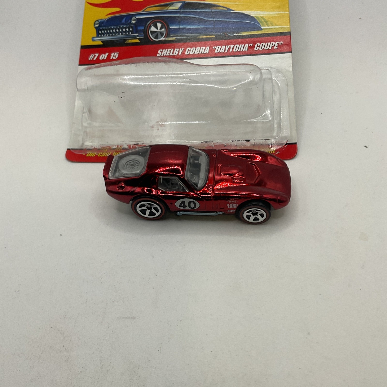 HOT WHEELS – CLASSICS – SERIES 4 – SHELBY COBRA DAYTONA COUPE – REDLINES