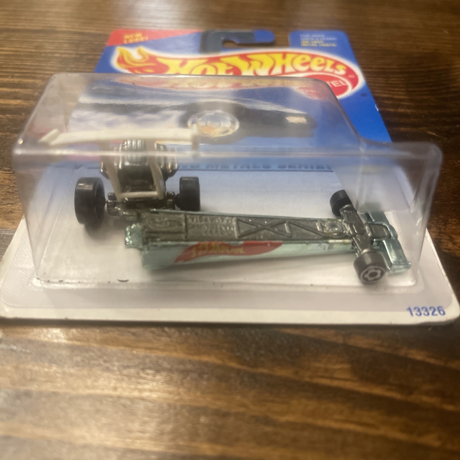 HOT WHEELS RACING METALS SERIES CHROME DRAGSTER New OnCARD #340 Huge Error