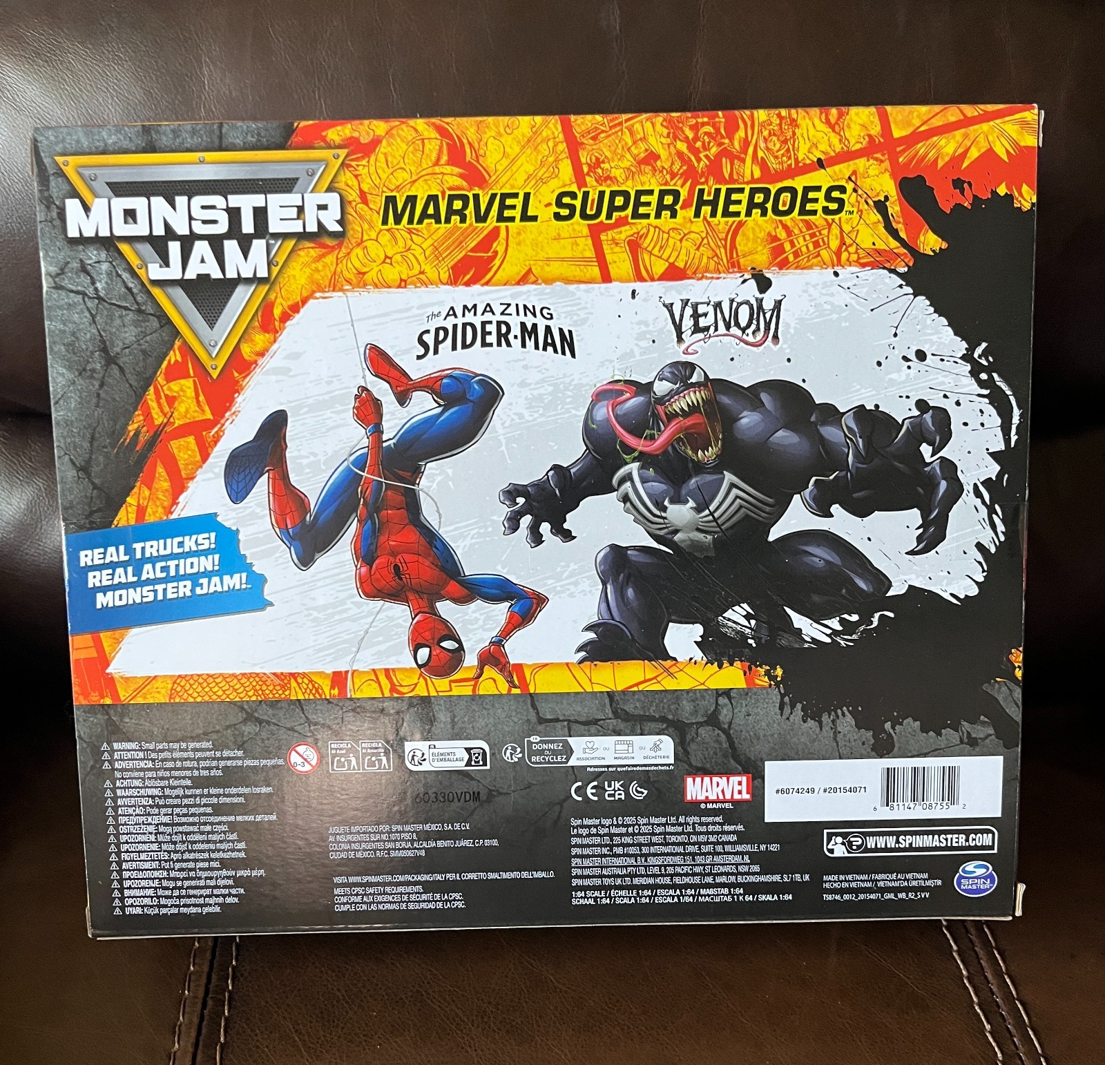2026 Monster Jam MARVEL SUPER HEROES 5-Pack 1:64 Spider-Man Target Exclusive NEW