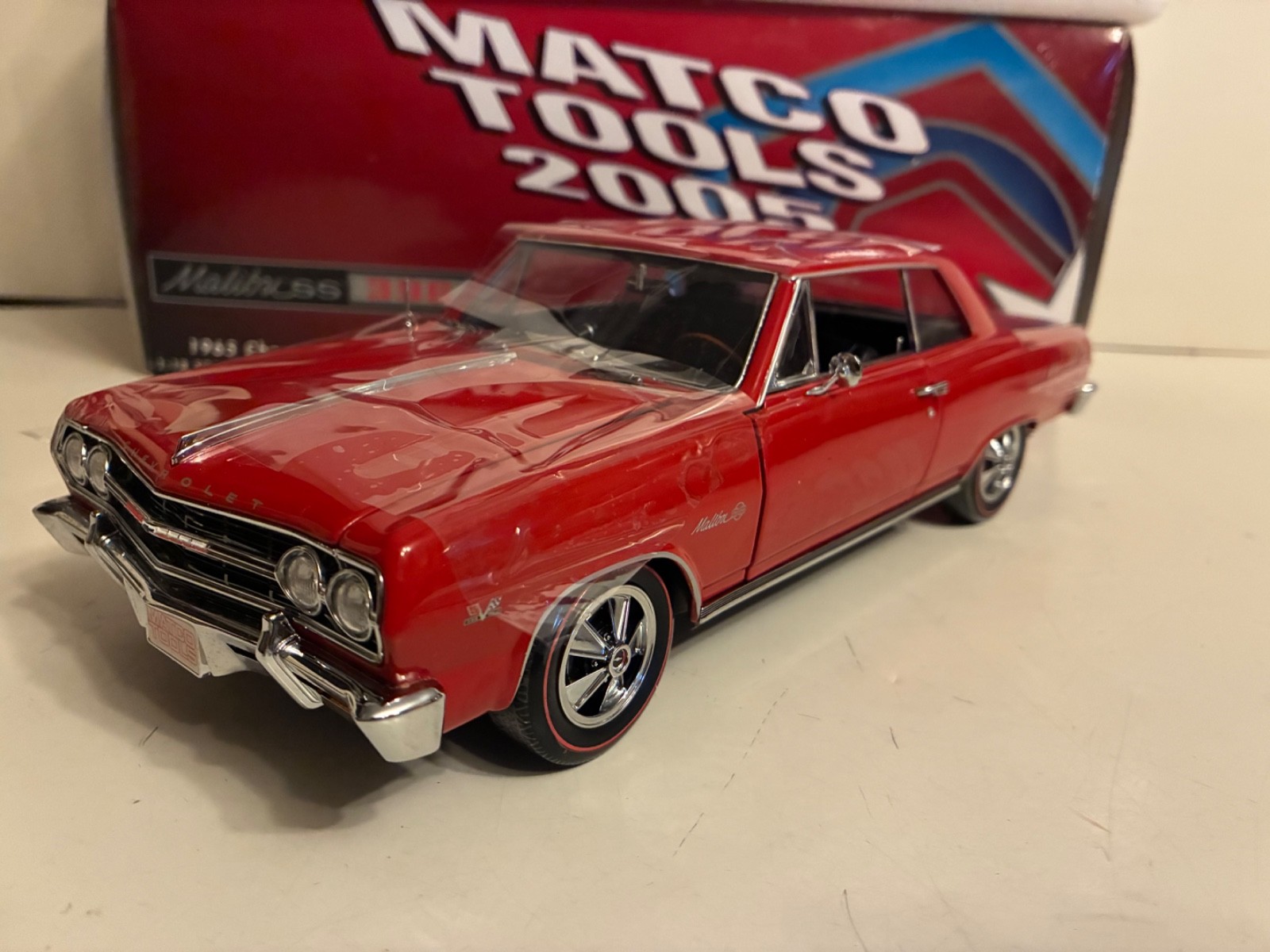 1965 Chevrolet Chevelle RED Limited Edition 1:18 MATCO TOOLS IN BOX