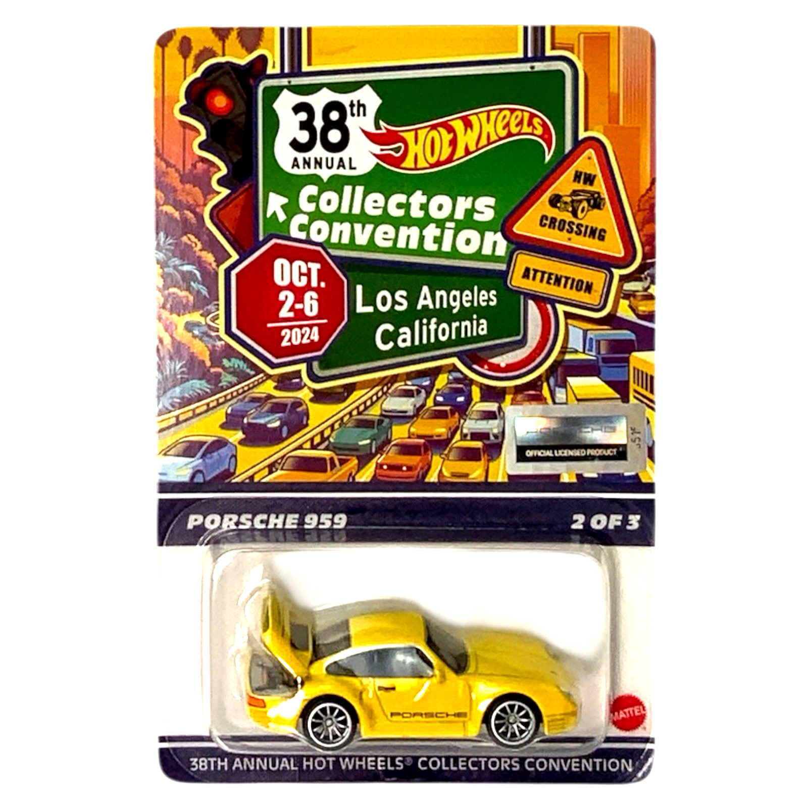 HOT WHEELS 38TH L.A. CONVENTION PORSCHE 959 03184/06200 With Protector