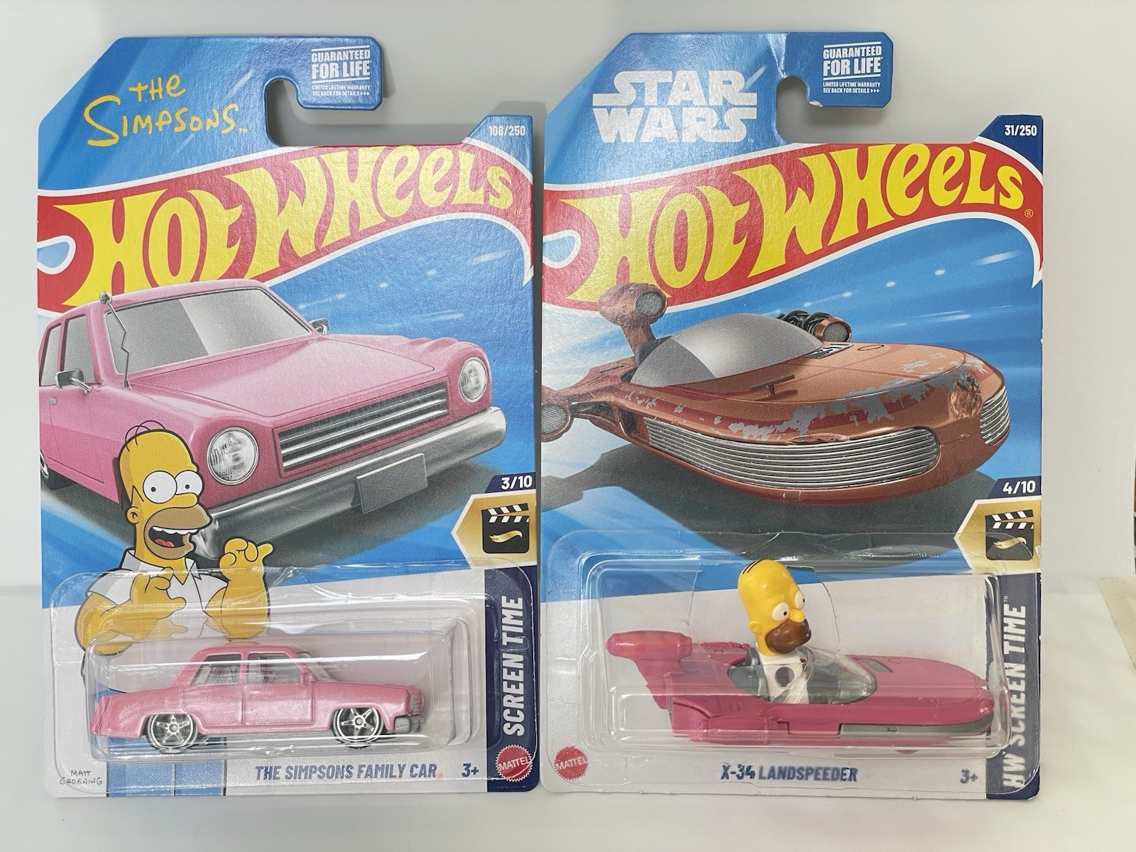 Hot Wheels The Simpsons Family Car + CUSTOM Simpsons Landspeeder- CUSTOMIZED