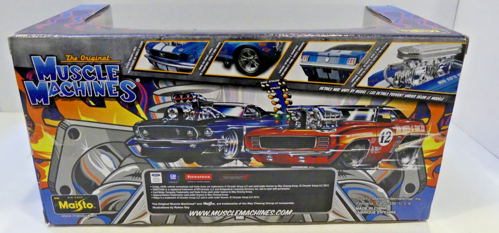 MUSCLE MACHINES BY MAISTO 1966 PONTIAC GTO – SATIN BLUE 1:24 #32234 – NASTY’!!!