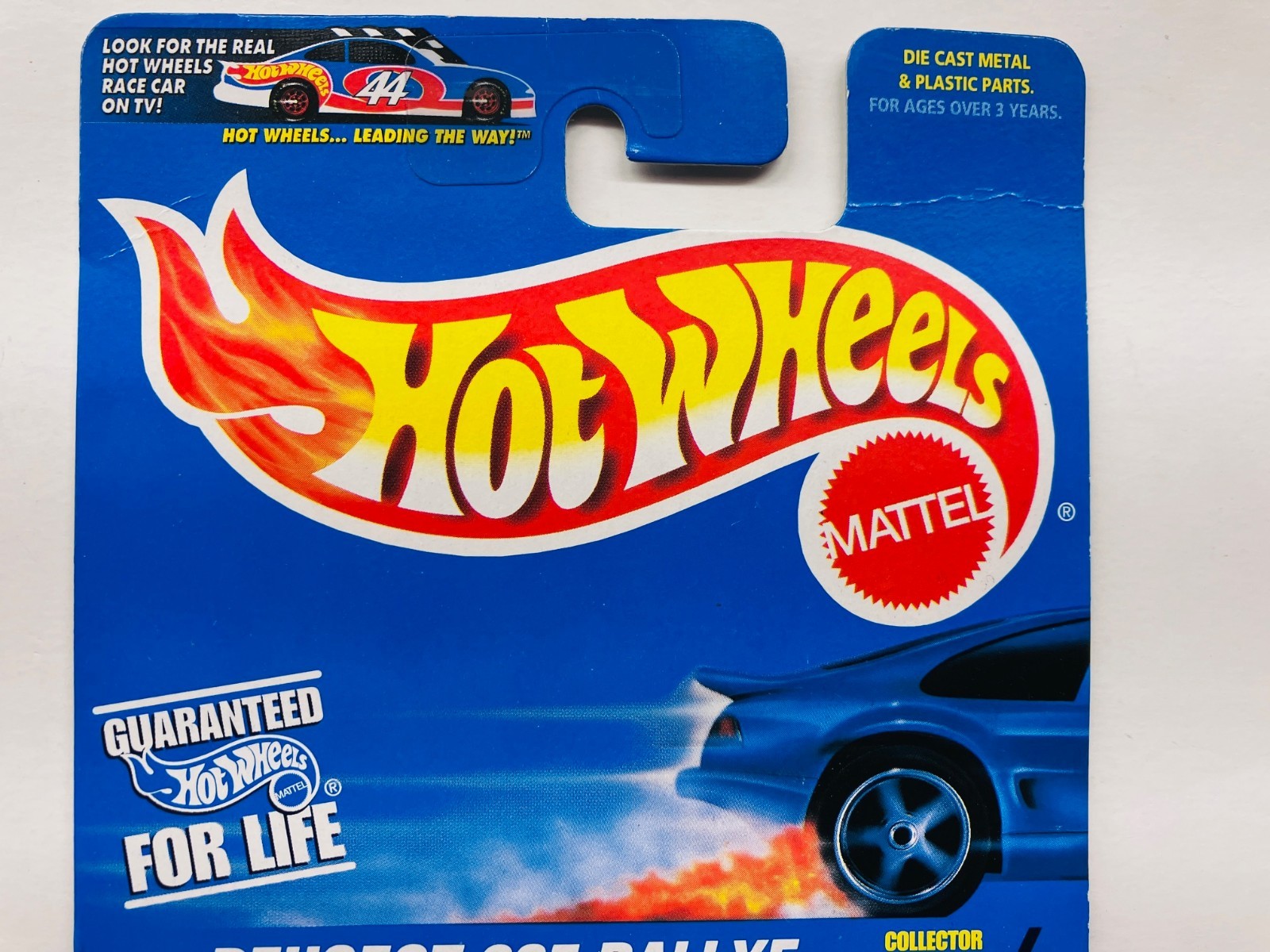 Hot Wheels Peugeot 205 Rallye #507 Black/Blue/Purple with Orange Base 1:64
