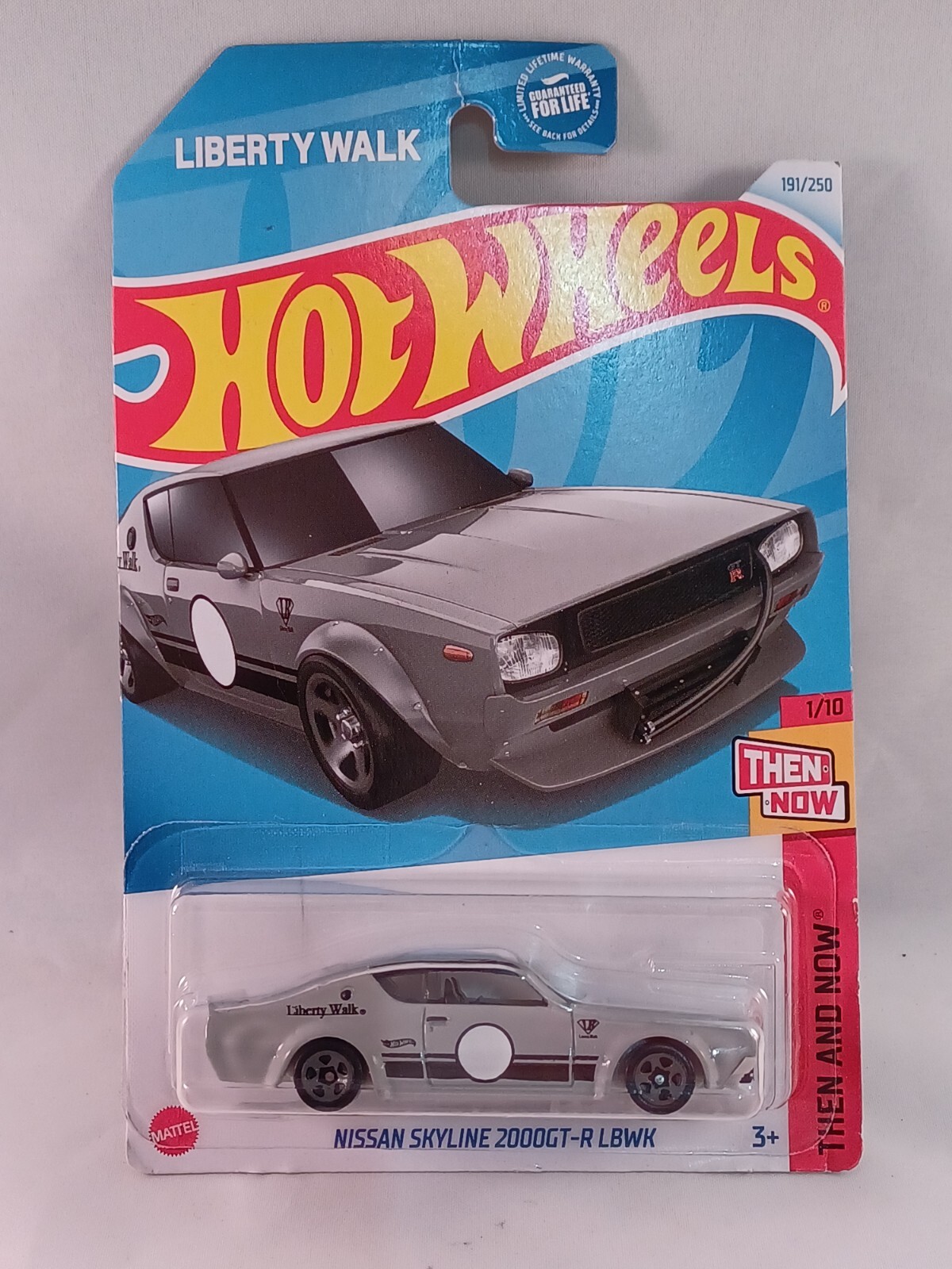 Nissan Skyline 2000GT-R LBWK Gray Hot Wheels 2024 HW Then And Now Diecast 1:64