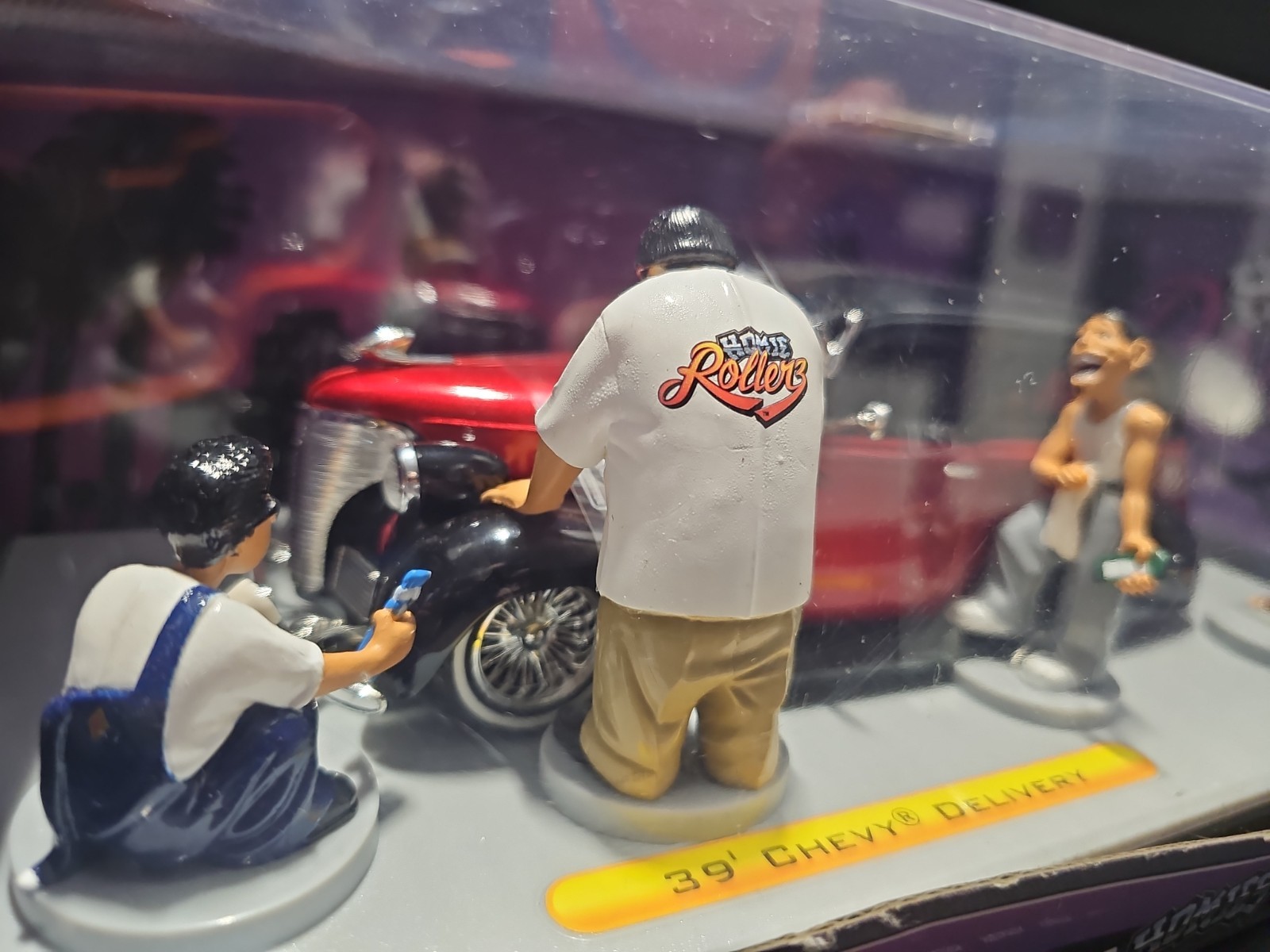 🔥Vntg 2003 Jada Toys Homie Rollerz ’39 Chevy Delivery With Figures 1:24 NISB🔥