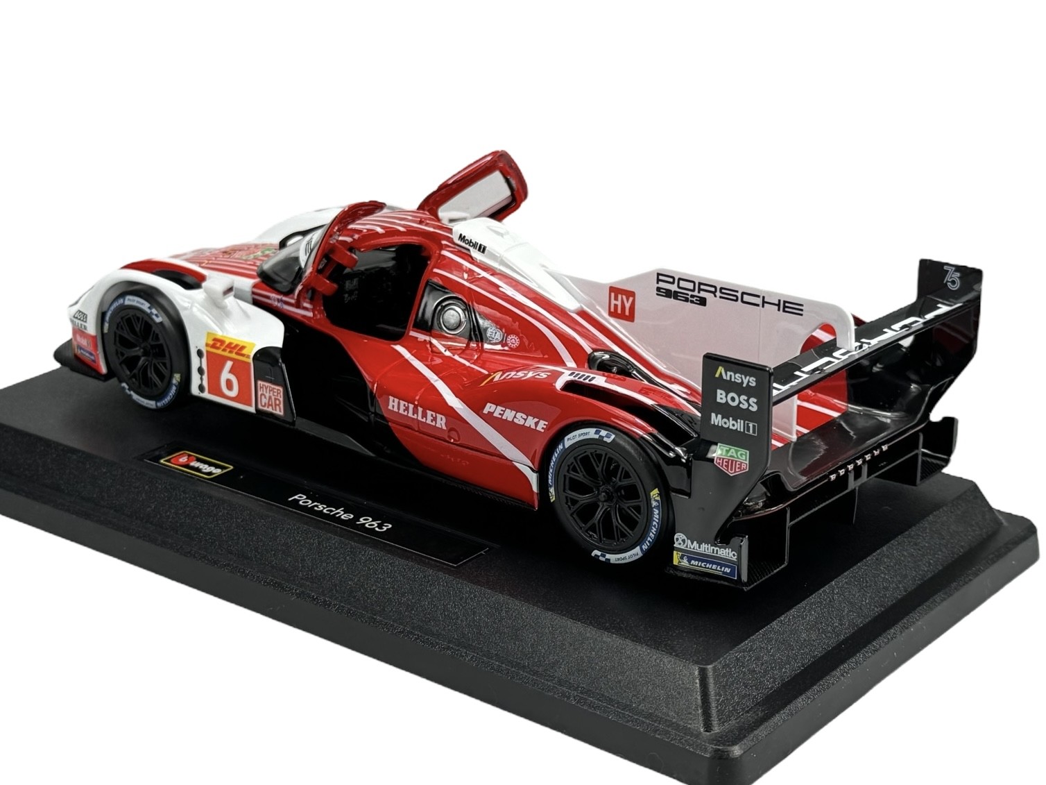 BBURAGO 2024 PORSCHE 963 #6 PORSCHE PENSKE FIA WEC LE MANS 1:24 DIE CAST 28042