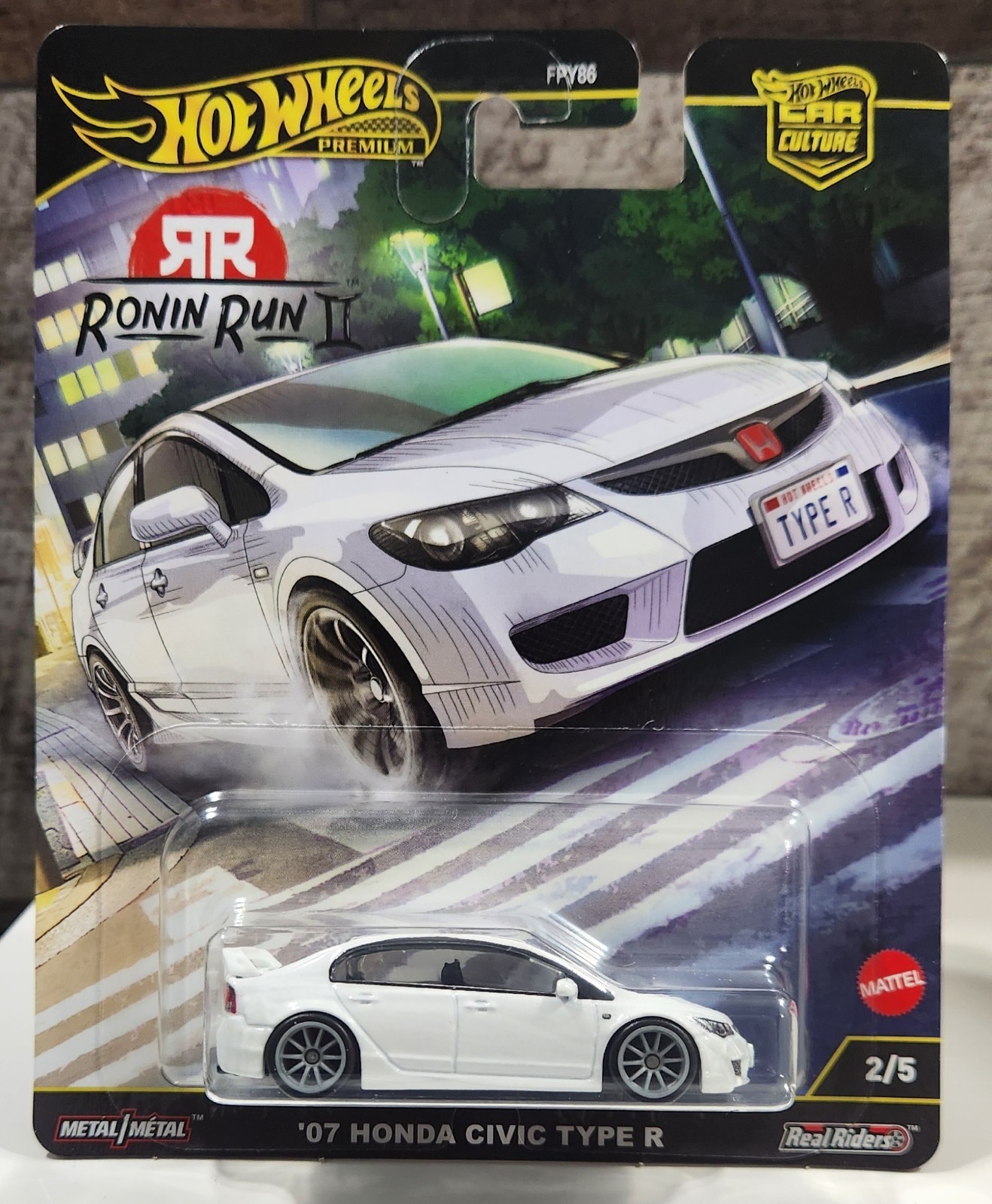 Hot Wheels Honda Civic Type R ’07 Ronin Run II Premium Car Culture