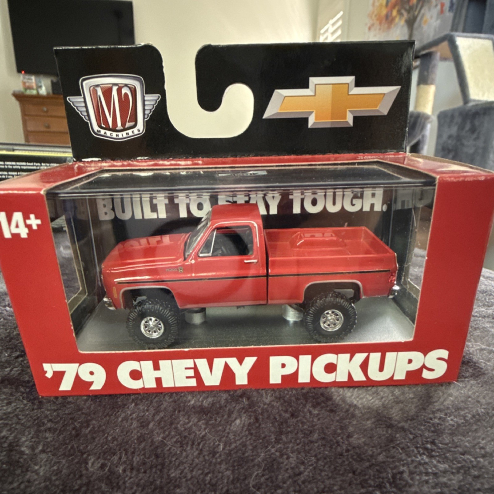 M2 Machines 1979 Chevrolet 1:64 Diecast Red Pickup Truck for Ages 14 Years & Up