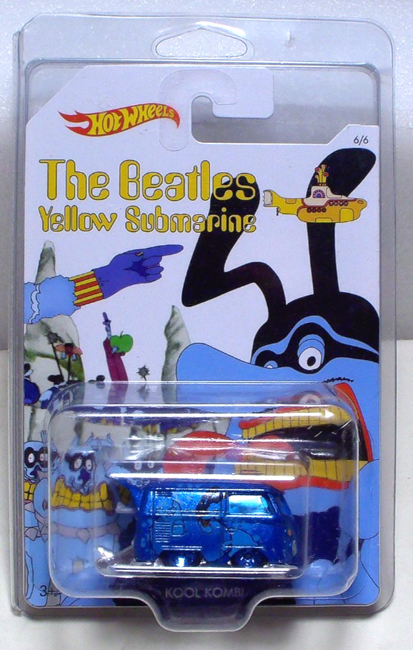 :Hot Wheels The Beatles Yellow Submarine Blue Meanies Kool Kombi 1:64 Diecast