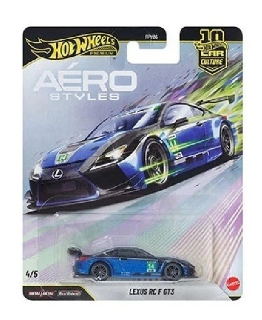 HOT WHEELS CAR CULTURE 10th ANNIVERSARY AREO STYLE 1/64 SET of 5 FPY86-961 U