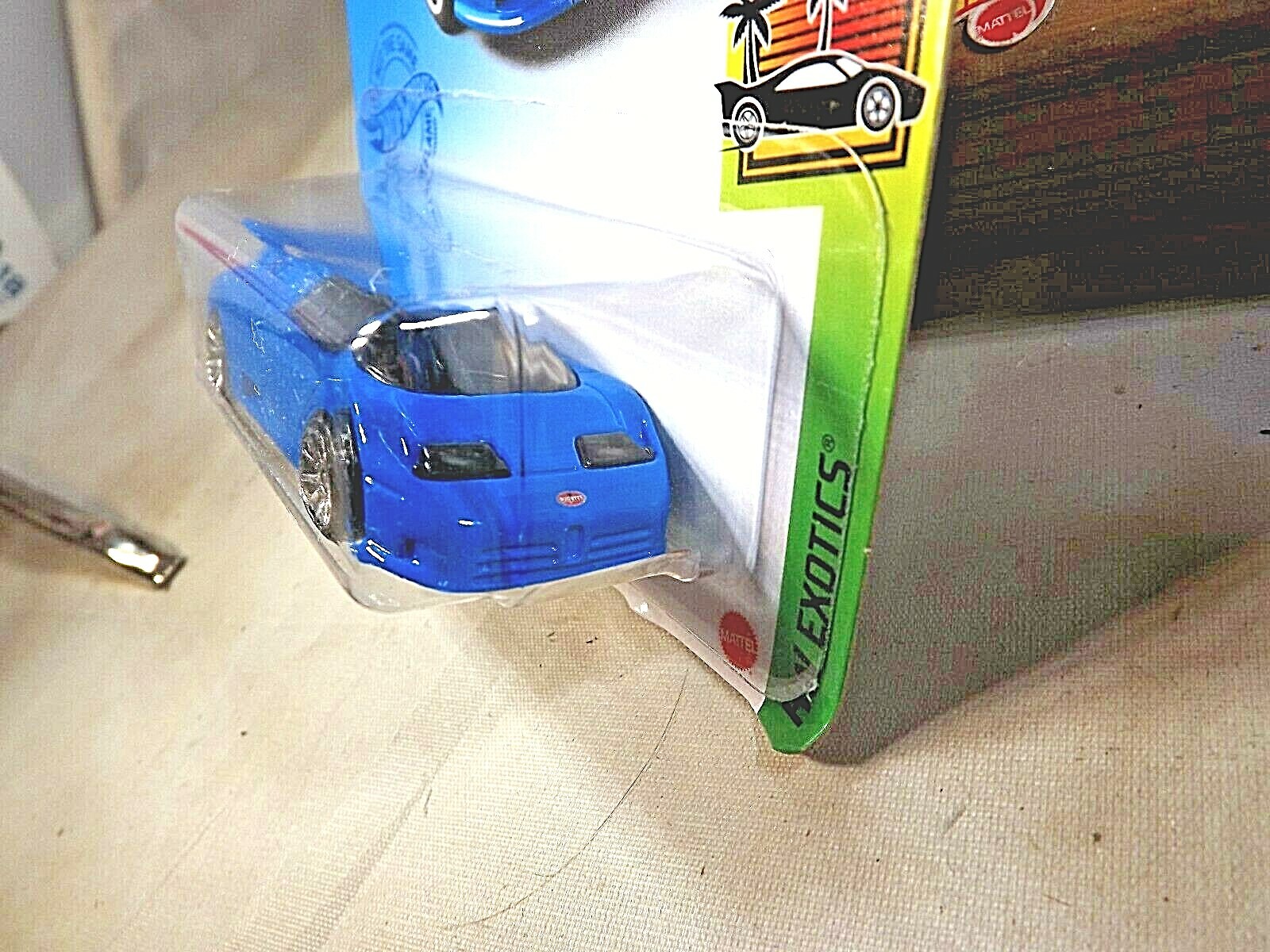 2021 Hot Wheels #224 HW Exotics 6/10 ’94 BUGATTI EB110 SS Blue w/Chrome 10 Spoke