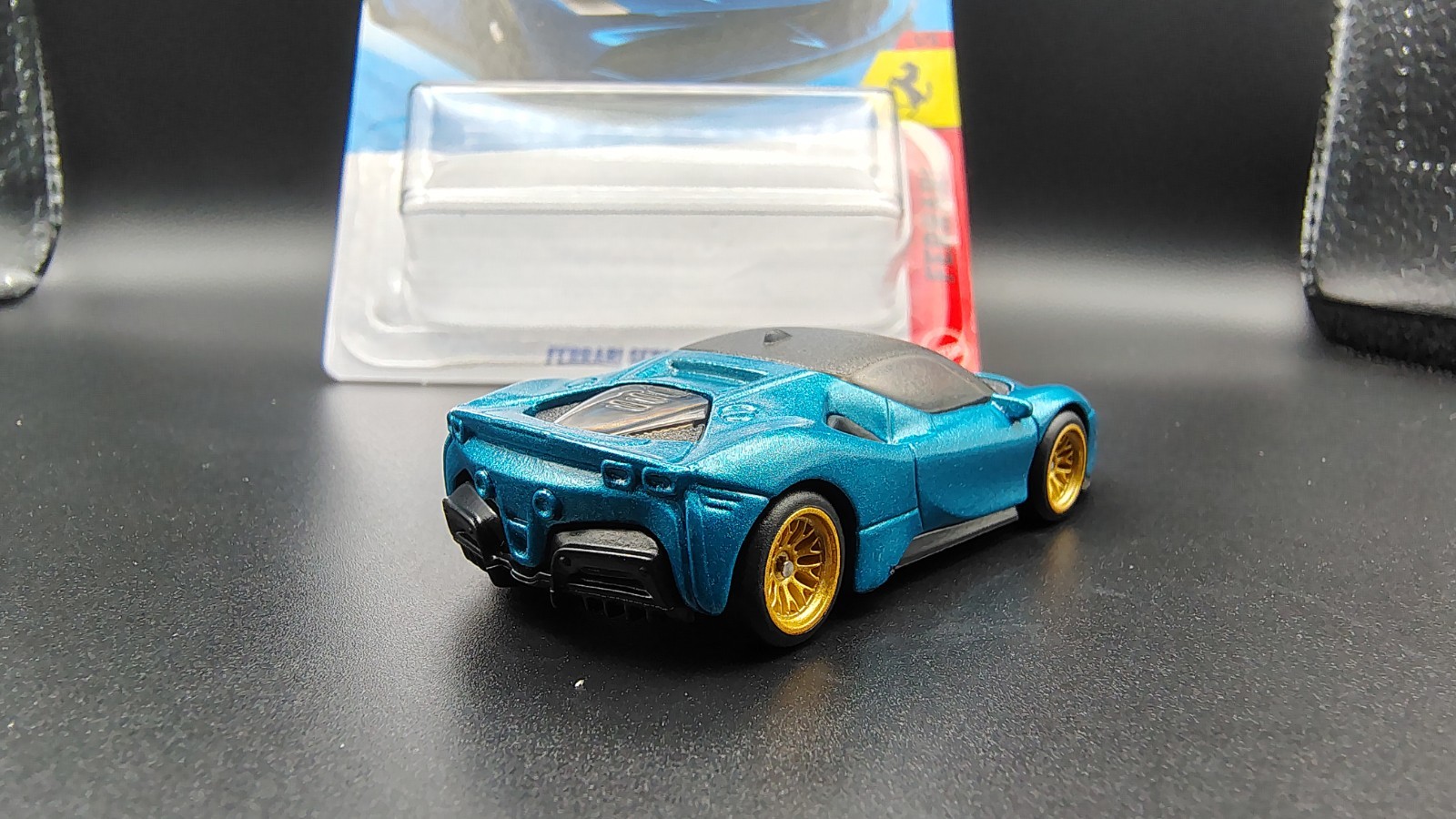 Custom Hot Wheel Ferrari 2 Pack SF90 12Cilindri Teal WSwap OOAK NoScalpCustoms