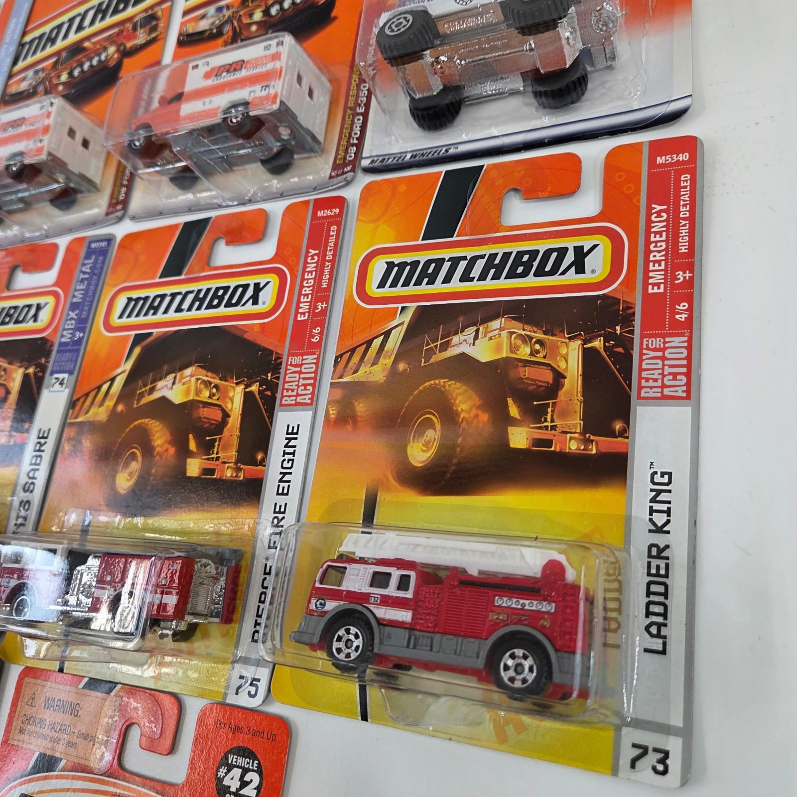 Matchbox Emergency Vehicles Diecast Car Lot of 11 New Fire Engine Ambulance ++