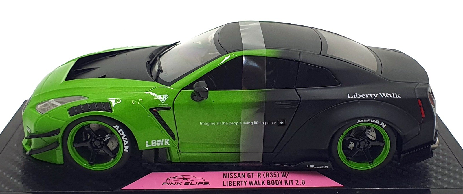 Jada Pink Slips 1/18 Scale 35724 – Nissan GT-R (R35) Liberty Walk Body Kit 2.0