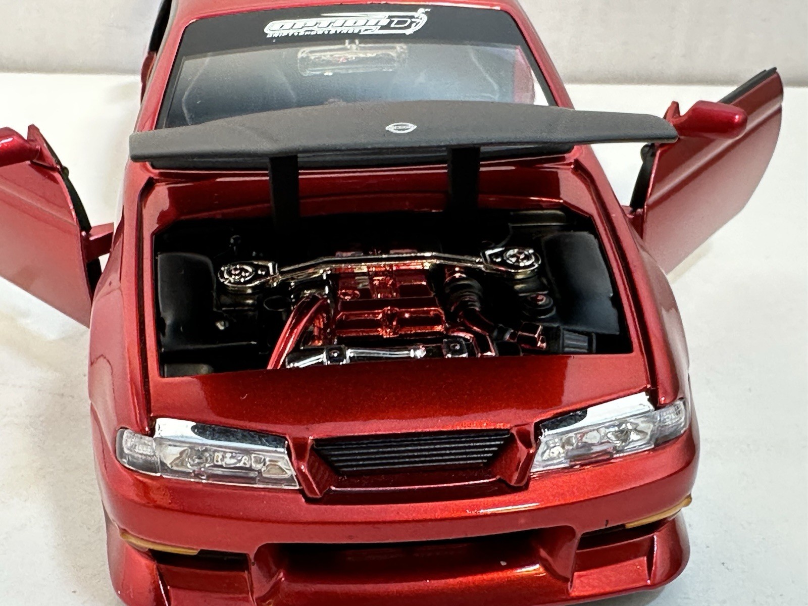 JADA OPTION D 1998 NISSAN 240SX (S-14) RED 1:24 DIECAST MODEL CAR NEW NO BOX