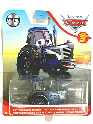 Disney Pixar Cars Easy Idle Racing Tractor Black/Blue 1:55 Scale, Metal Series