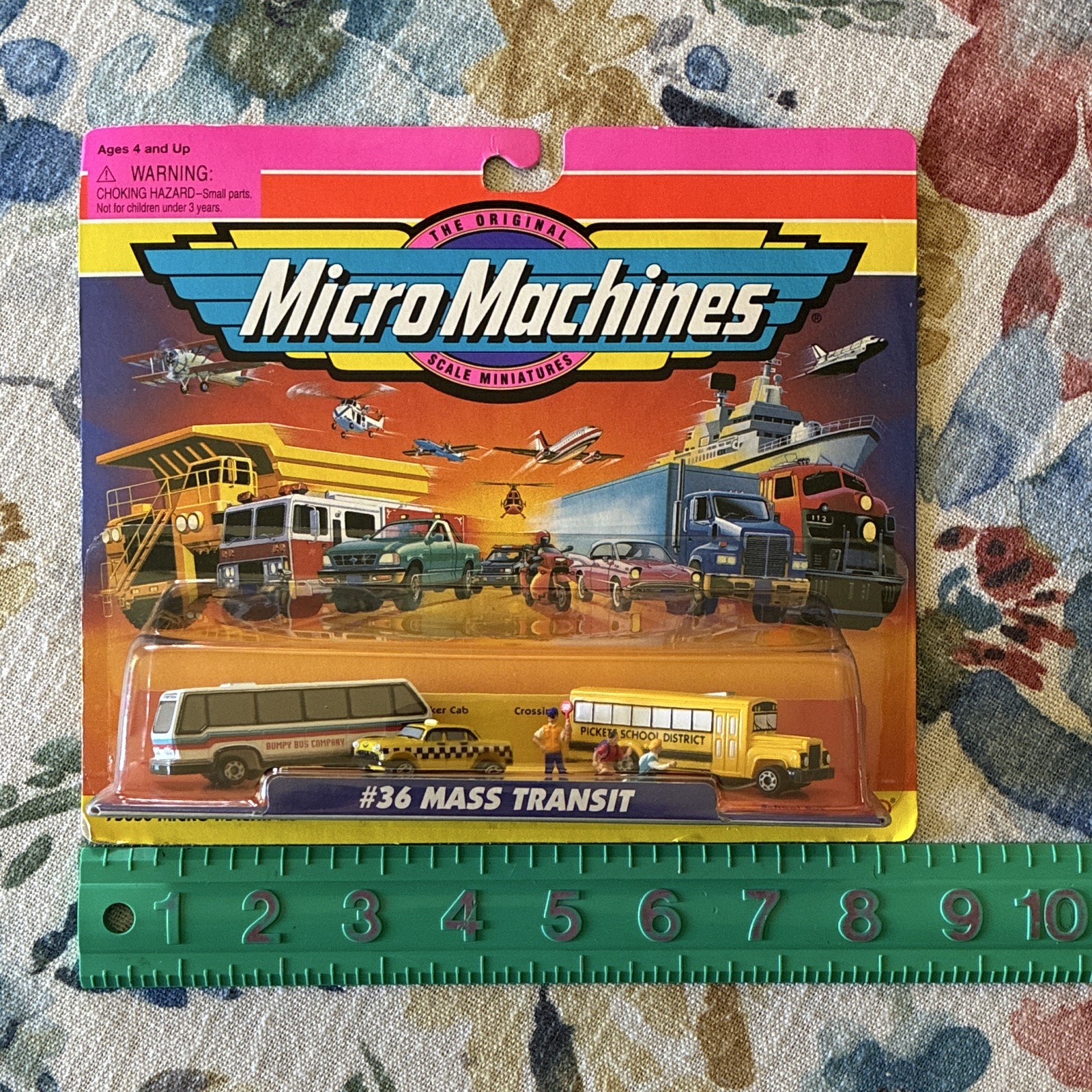Micro Machines #36 Mass Transit Vehicle Set 1997 Unopened Box Vintage