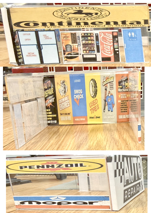 Garage + Xcar Toys DIORAMA ACCESSORIES IN 1:64 SCALE NEW !