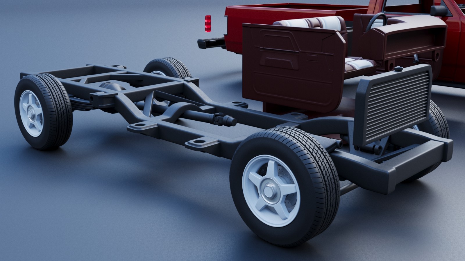 3d printed Dodge Dakota Shelby 1989 model car collectible replica