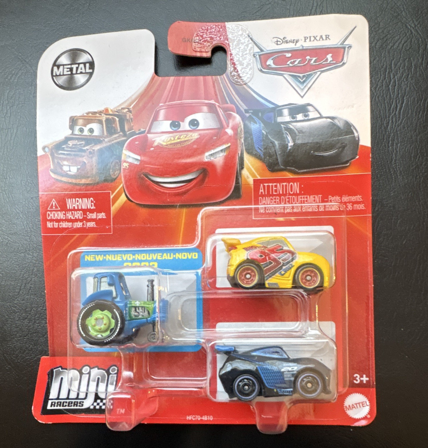 Mattel Disney Pixar Cars Mini Racers 2022 Metal Diecast 3-Pack Vehicles