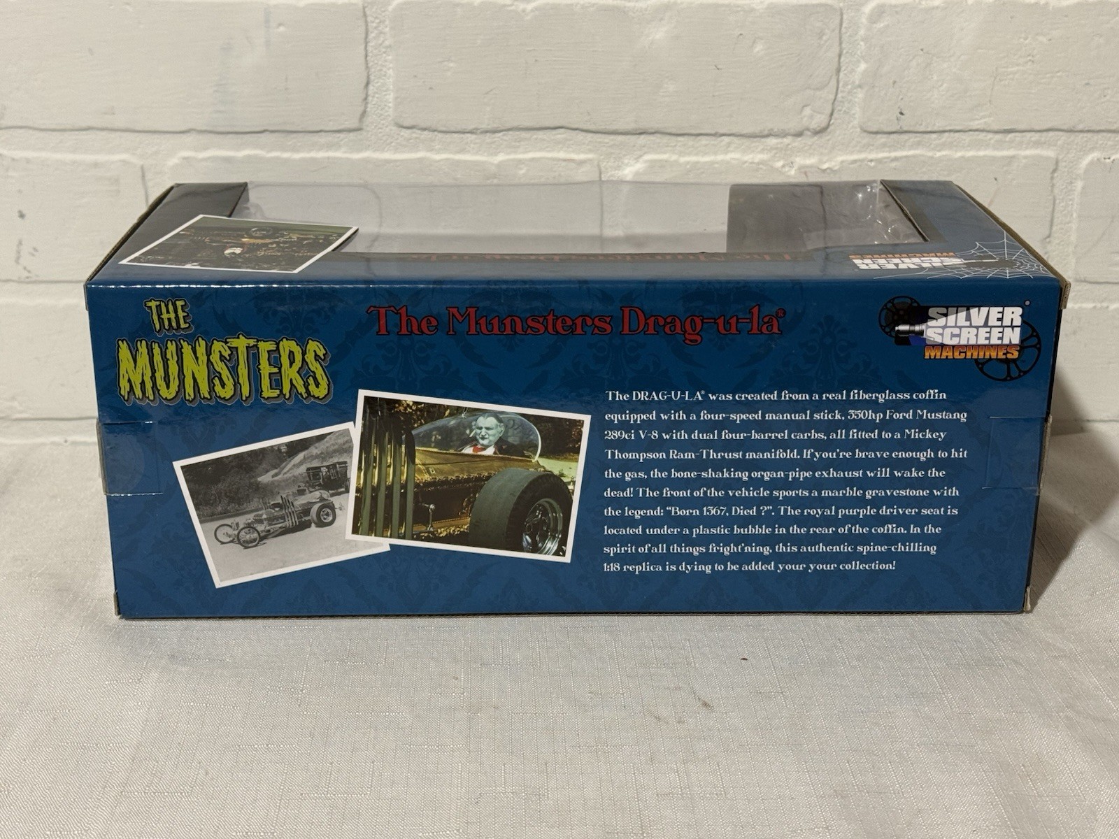 1/18 Auto World Dragula Munsters 1 of 300 SIGNED Butch Patrick Silver Screen